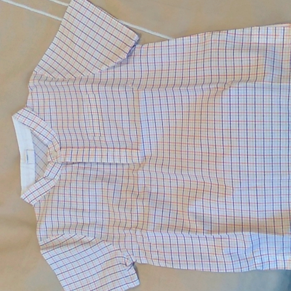 Boys EGG New York mock collar check shirt